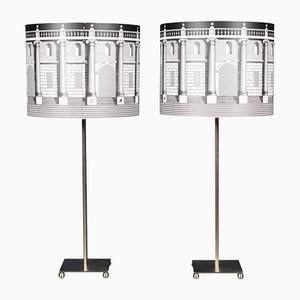 Late 20th Century Italian Table Lamps by Fornasetti, Set of 2