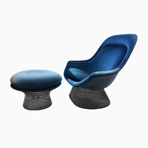 Lounge Chair & Ottoman by Warren Platner for Knoll Inc. / Knoll International, Set of 2