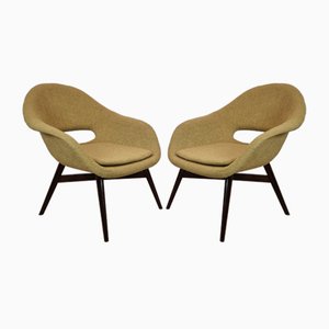 Fauteuils Shell par Miroslav Navratil, Set de 2