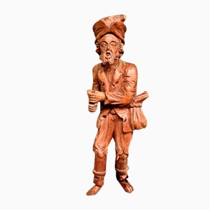 Antique Carved Figurine, 19th-Century, Wood