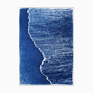 Kind of Cyan, Sandy Shore with Foam, 2021, Print