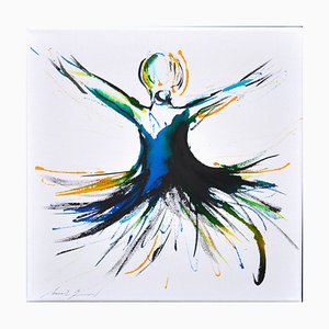 Marcela Zemanova, Boule d'énergie, 2021, Ink on Canvas