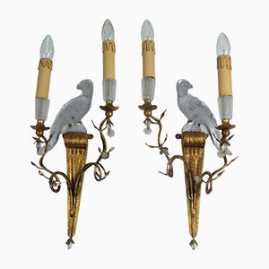 Parrot Wall Lamps by Bagues, Set of 2