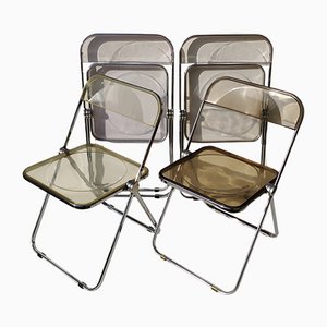 Plia Chairs by Giancarlo Piretti for Anonima Castelli, 1967, Set of 4