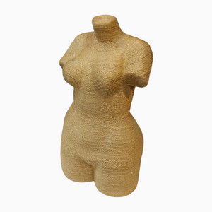 Torso de maniquí, años 50, yute