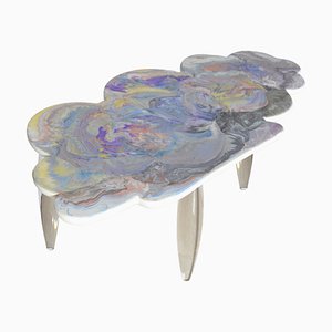 Table Basse en Forme de Nuage avec Pieds en Acrylglas par Lilla Scagliola pour Cupioli Luxury Living
