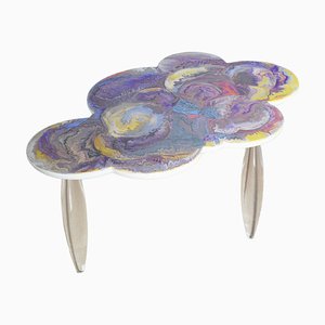 Table Basse en Forme de Nuage avec Pieds en Acrylglas par Lilla Scagliola pour Cupioli Luxury Living