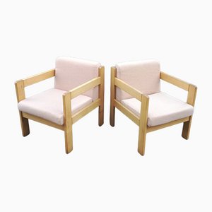 Brutalist French Chairs by Magne, Set of 2