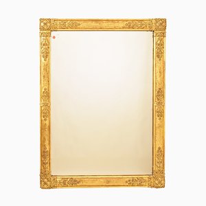 Antique Gold Leaf Frame Rectangular Mirror