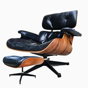 First Editions 670 / 671 Lounge Chairs by Charles & Ray Eames for Herman Miller, Set of 2