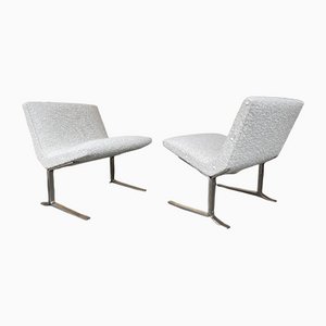 Italian Slipper Chairs in Bouclé Fabric from Formanova, 1960s, Set of 2