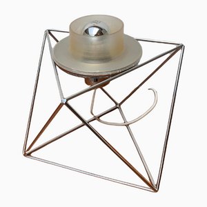Lámpara de mesa Poliedra italiana era espacial de Felice Ragazzo para Guzzini