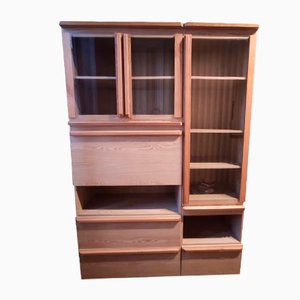 Scandinavian Modular Cabinet in Pine Veneer