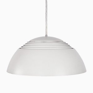 Lampe à Suspension AJ Royal 370 Grise par Arne Jacobsen pour Louis Poulsen