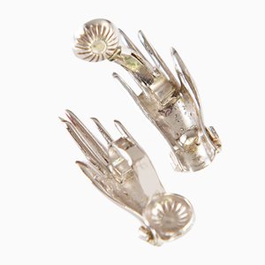 Manicured Hands Clip on Earrings from Coro, Set of 2
