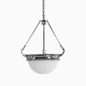 Große Mondstein Plafonnier oder Deckenlampe von Jefferson
