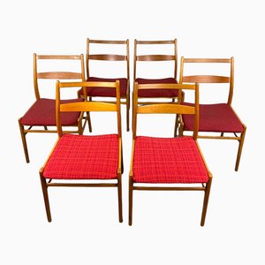 Swedish Teak Dining Chairs, 1960s, Set of 6