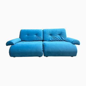 Blaues modulares 2-Sitzer Sofa von KM Wilkins für G Plan, 2er Set