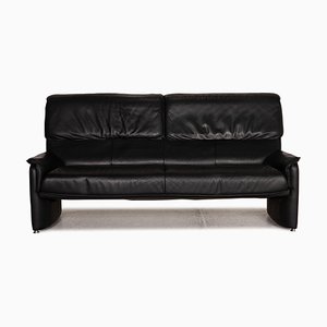 Black Leather Camaro 2-Seat Sofa from Laauser