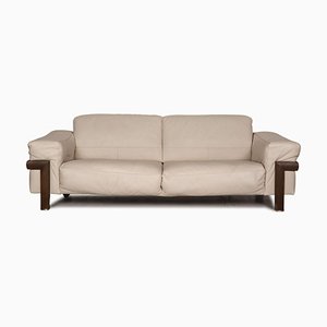 Cream Leather 2-Seat Sofa from Natuzzi