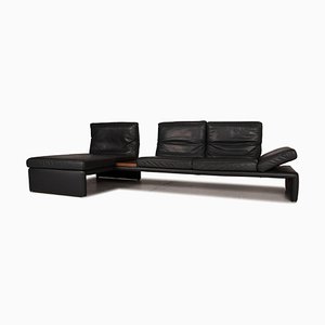 Gray Leather Raoul Corner Sofa from Koinor