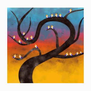 Sumit Mehndiratta, Serene Treescape, India, 2021, Archival Pigment Ink Print on Canvas
