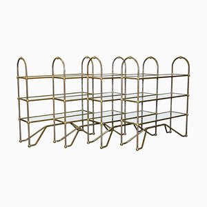 Bronze Display Racks with Glass Shelves by Liberty of London