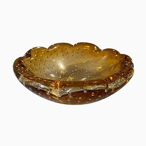Mid-Century Modern Brown Murano Glass Ashtray from Barovier & Toso, 1970s