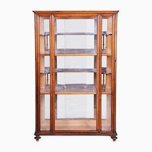 Display Cabinet in Walnut and Glass, Bohemia, 1840s