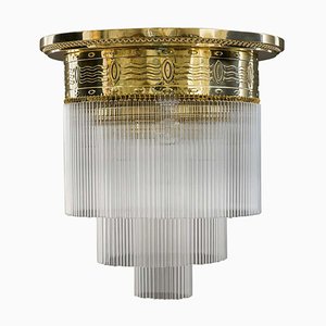 Große Art Deco Deckenlampe, Wien, 1920er