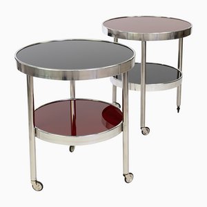 Side Table on Rollers in Bauhaus Style by Artur Drozd