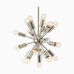 Small Chrome Sputnik Atomium Pendant from Cosack, Germany, 1970s