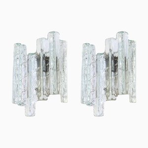 Große Wandleuchten Murano Wandlampen im Stil von Kalmar, Österreich, 1960er