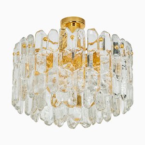 Brass and Murano Glass Light Fixture Palazzo from Kalmar, Austria, 1970s