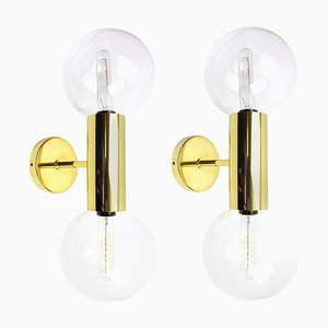 Mid-Century German Wall Sconces by Motoko Ishii for Staff, 1970s