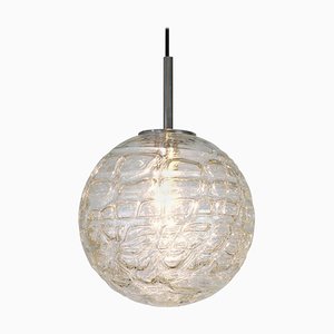 German Murano Glass Ball Pendant Light from Doria Leuchten, 1970s