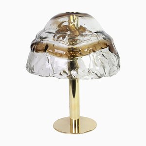 Large Austrian Murano Smoked Glass Table Lamp by Kalmar, 1970s