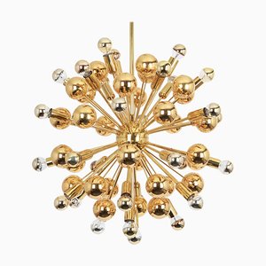 Large Brass Sputnik Chandelier from Cosack, Germany, 1970s