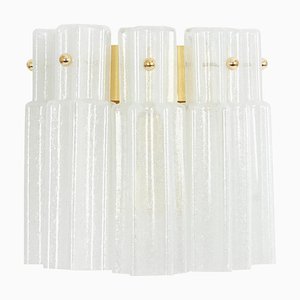 Frosted Glass Wall Lights from Limburg, Germany, 1960s, Set of 2