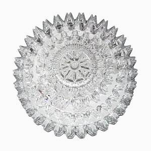 Textured Glass Flush Mount from Limburg, Germany, 1970s