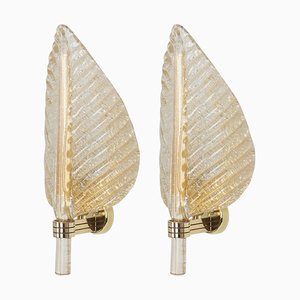 Murano Glass Wall Sconces from Barovier & Toso, Italy, 1970s