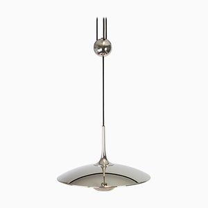 Large German Adjustable Chrome Counterweight Pendant Light by Florian Schulz