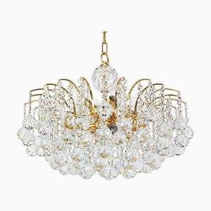 Mid-Century Crystal Balls Chandelier by Christoph Palme, 1970s