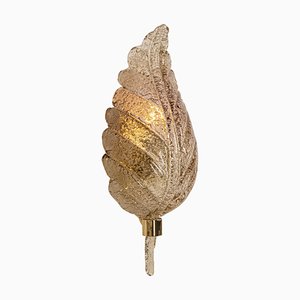 Große Wandleuchte aus Muranoglas von Hillebrand, Deutschland, 1970er