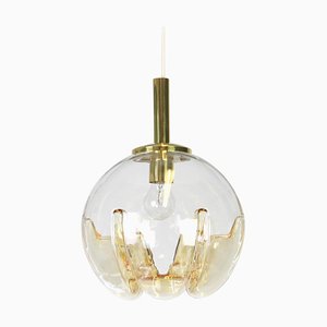 Murano Ball Pendant Light by Doria, Germany, 1970s