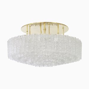 Large Murano Glass Tube Chandelier by Doria, Germany, 1960s