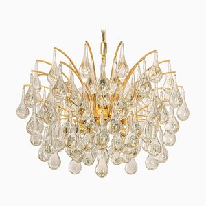 Large Murano Glass Tear Drop Chandelier by Christoph Palme, Germany, 1970s
