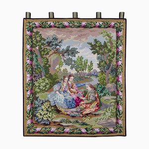 Embroidered Rococo Style Wall Hanging Tapestry