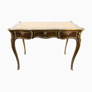 Bureau Style Louis XV avec Supports en Bronze