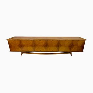 Large Brazilian Caviuna Sideboard or Credenza by Giuseppe Scapinelli